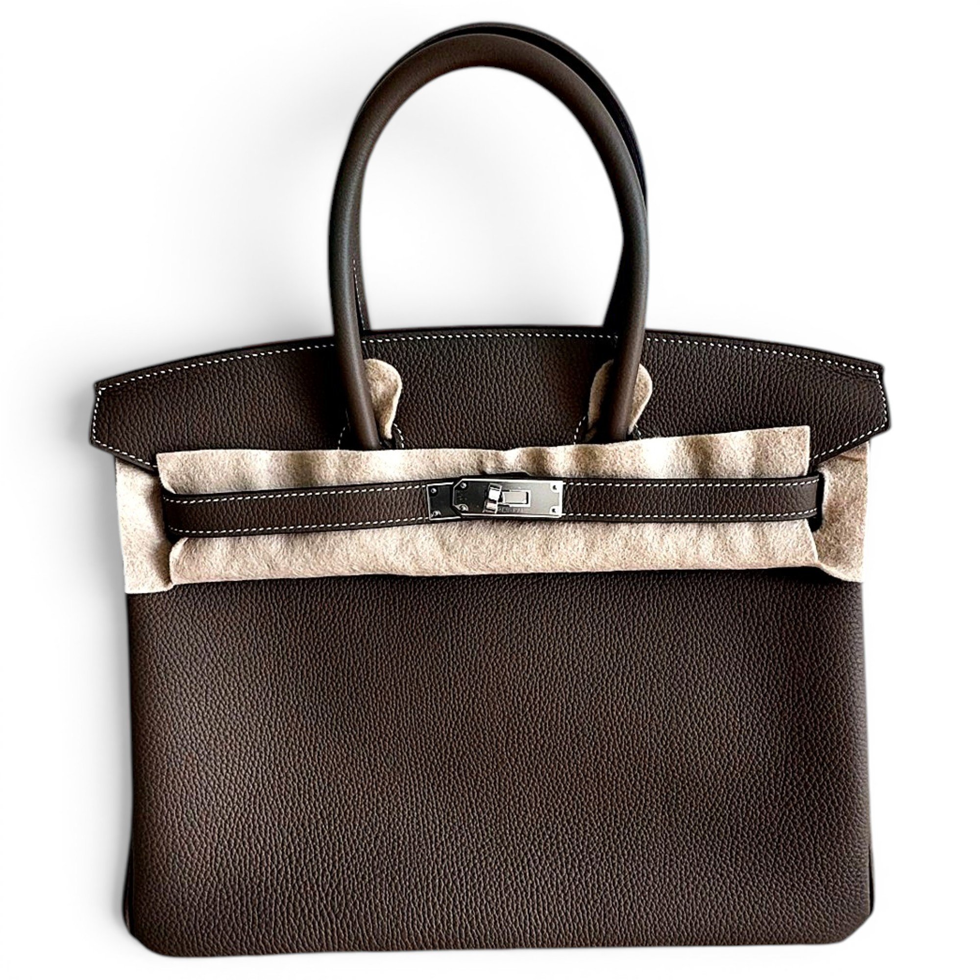 Birkin 35 leather handbag