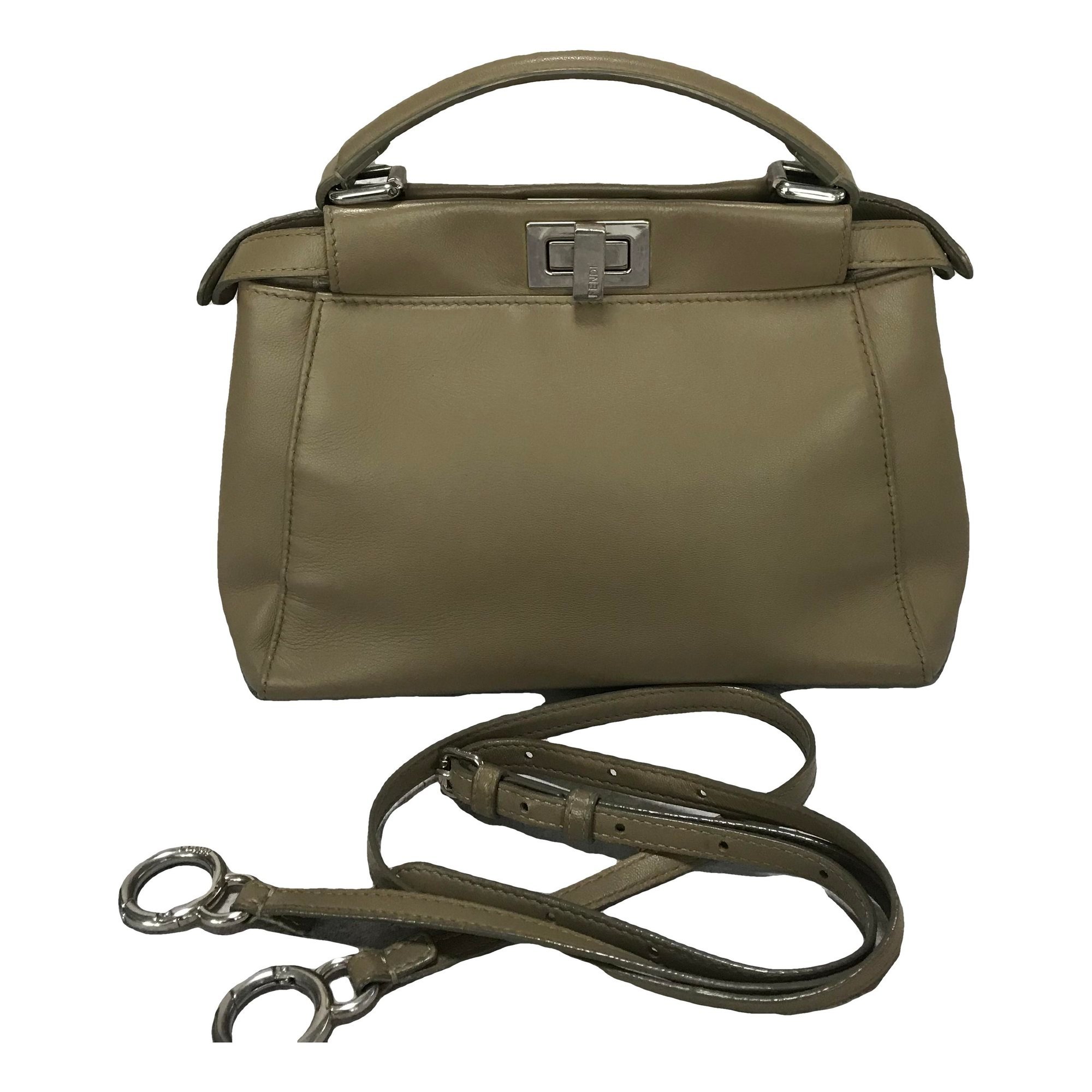 Peekaboo leather handbag