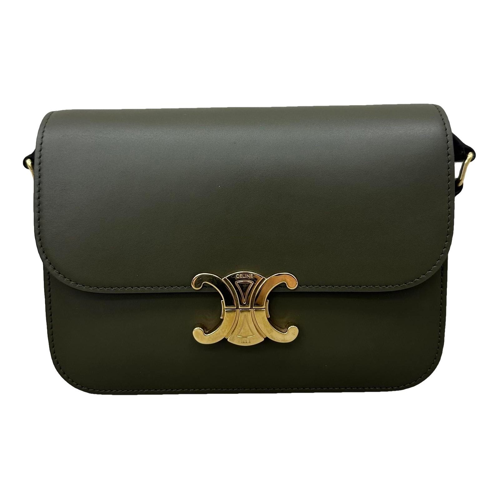 Triomphe leather handbag