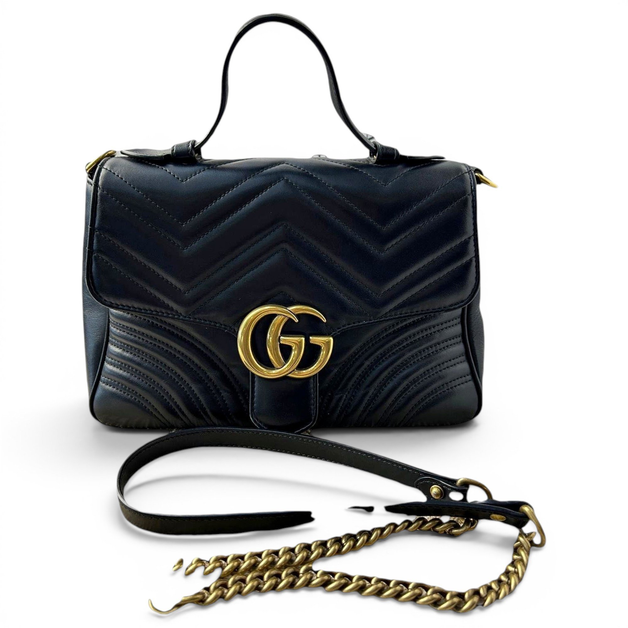 GG Marmont Flap leather handbag