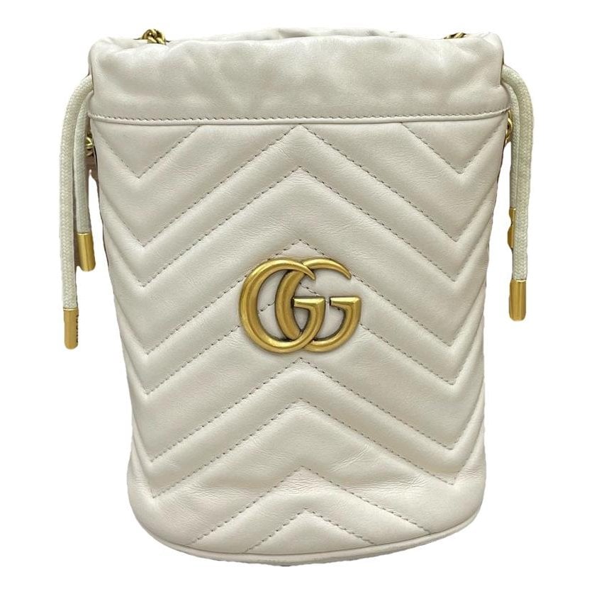 GG Marmont Chain Bucket leather handbag