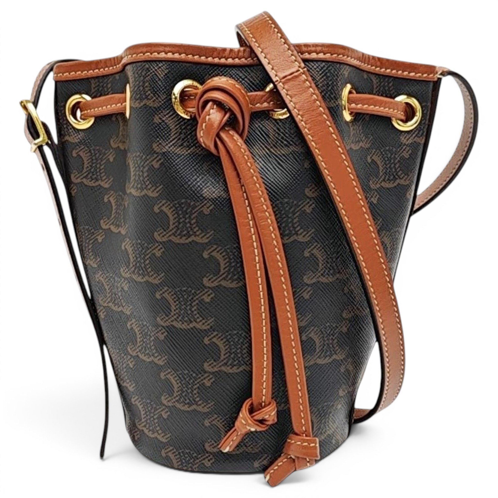 Triomphe leather handbag