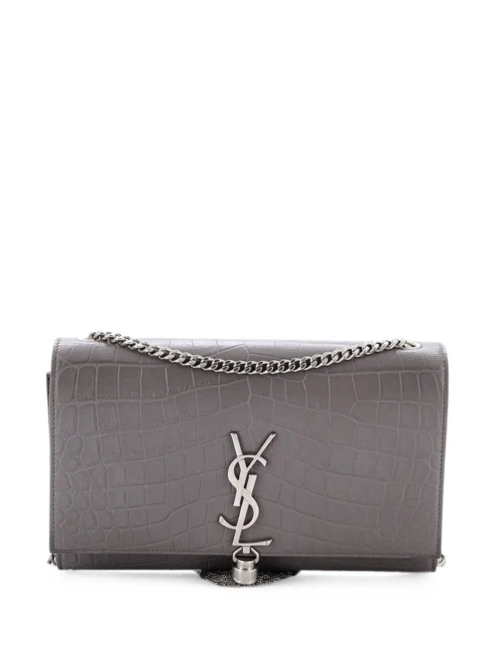 Classic Monogram Tassel Crocodile Embossed Leather Medium crossbody bag