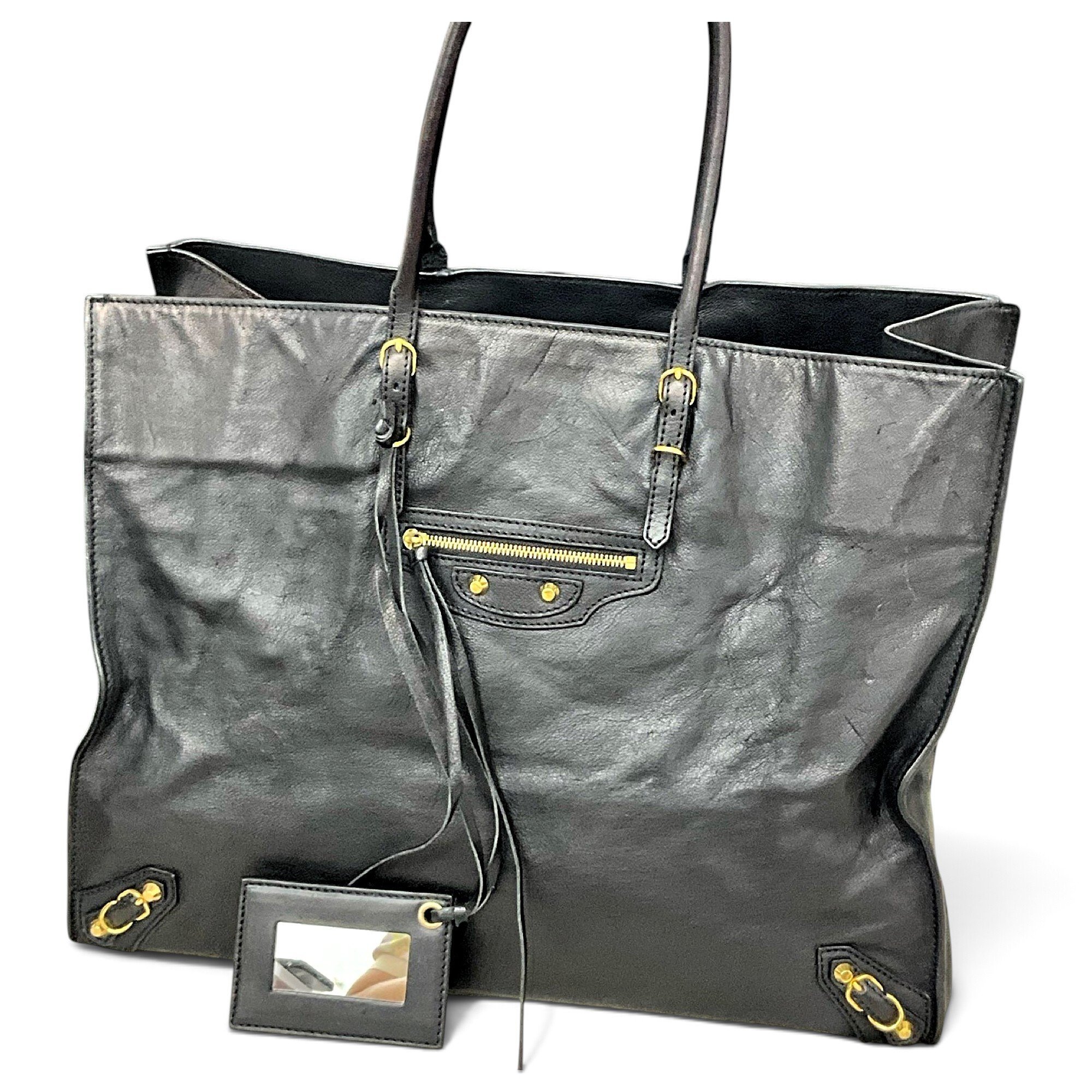 Balenciaga Papier leather tote