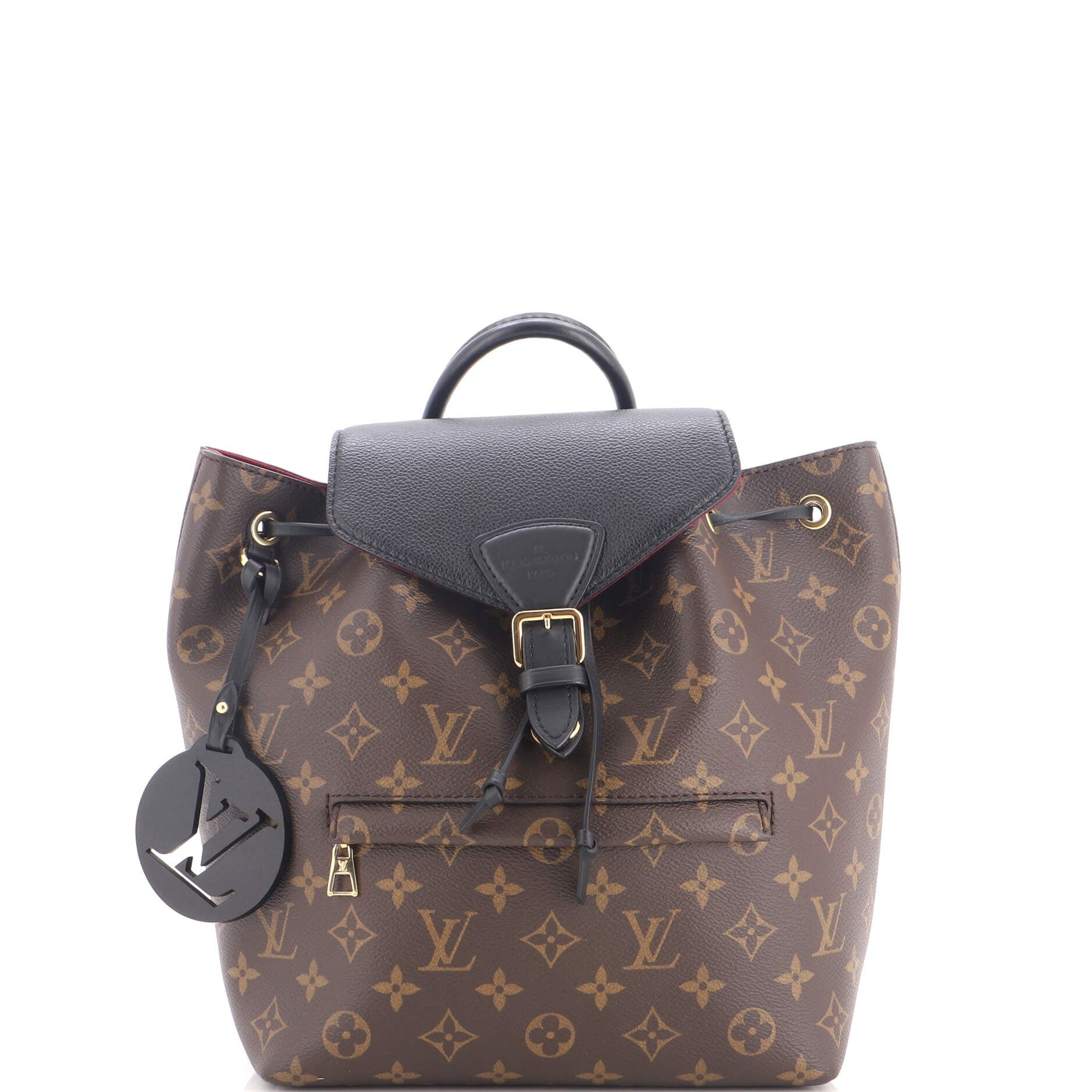 Montsouris NM Backpack Monogram Canvas with Leather PM