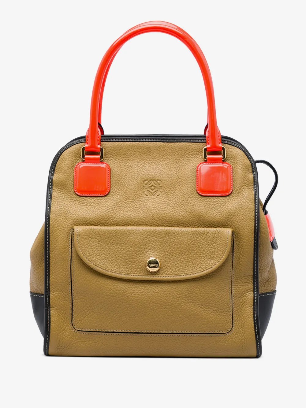 2012 Tricolor Leather Anagram Oro handbag