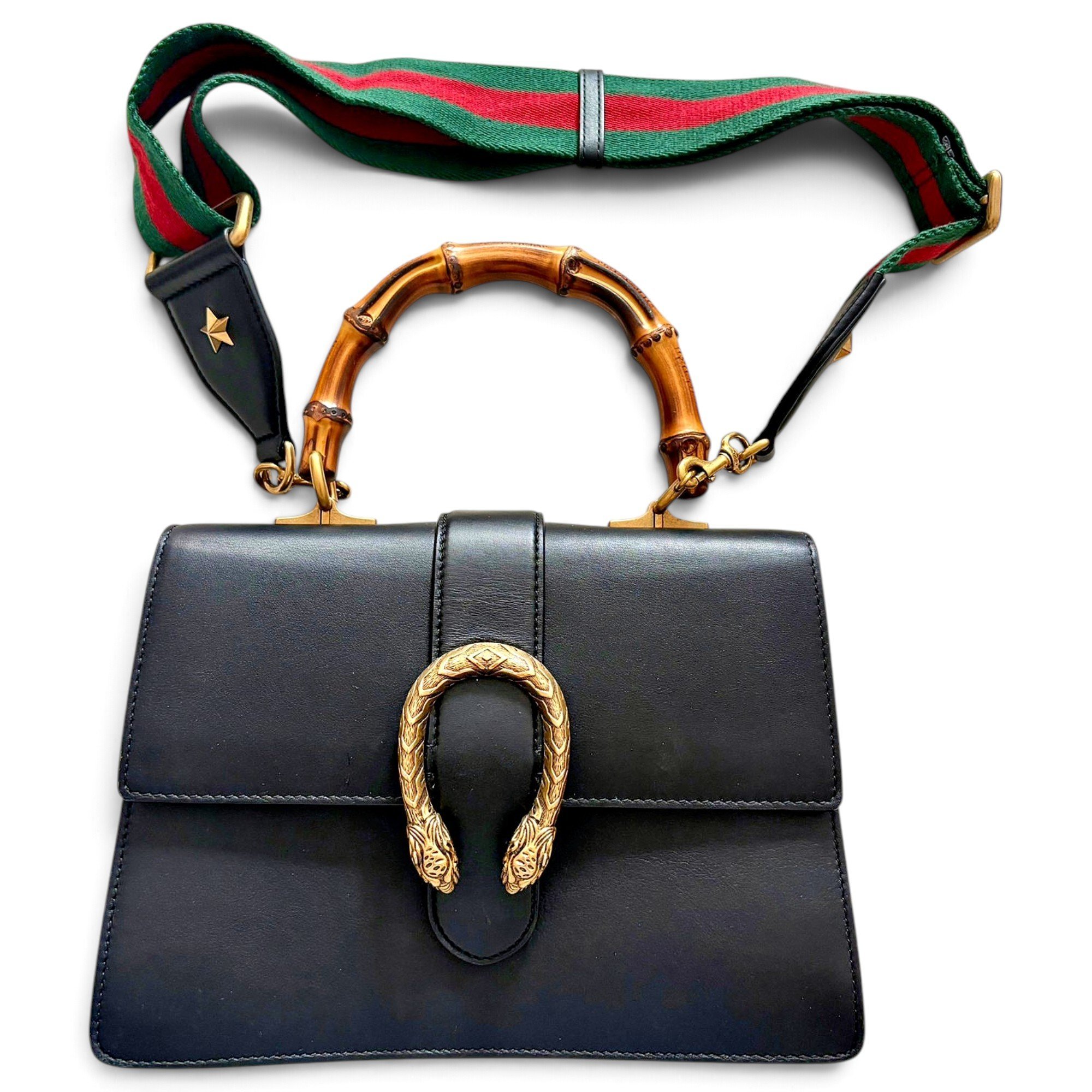 Dionysus Bamboo leather handbag