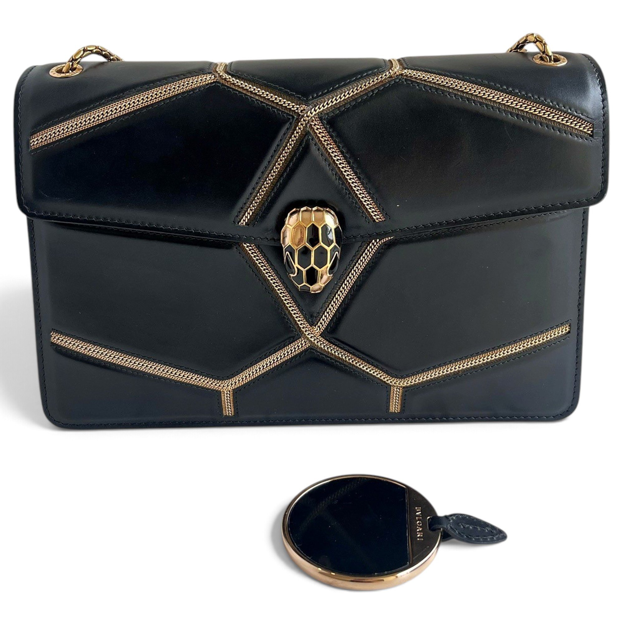 Serpenti leather crossbody bag