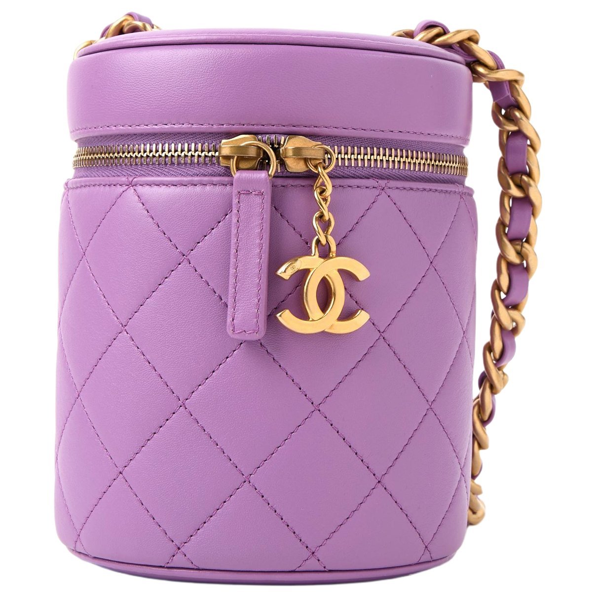 Vanity leather crossbody bag