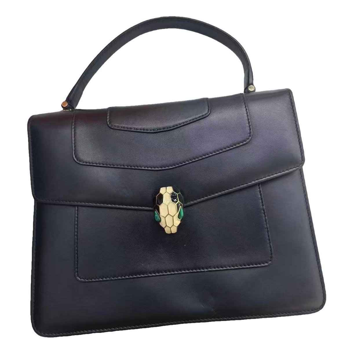 Serpenti leather handbag
