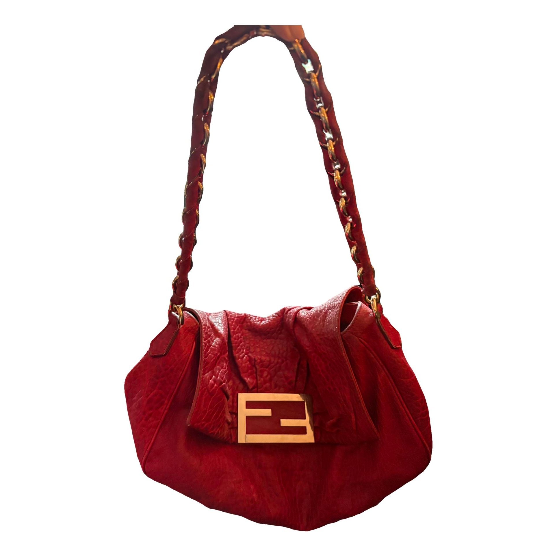 Baguette leather handbag