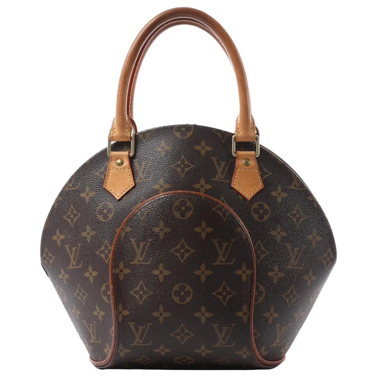 Ellipse leather handbag