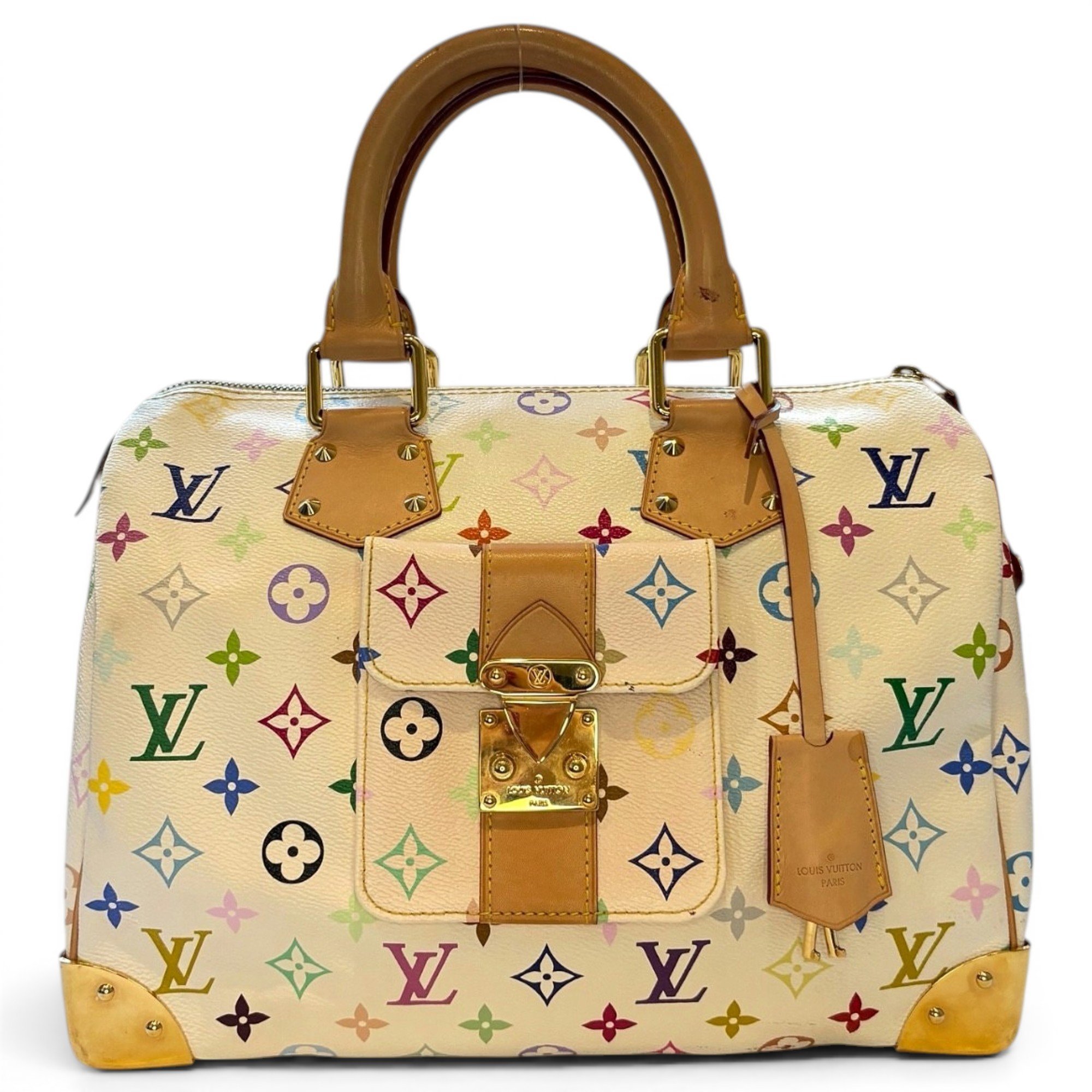 Speedy leather handbag