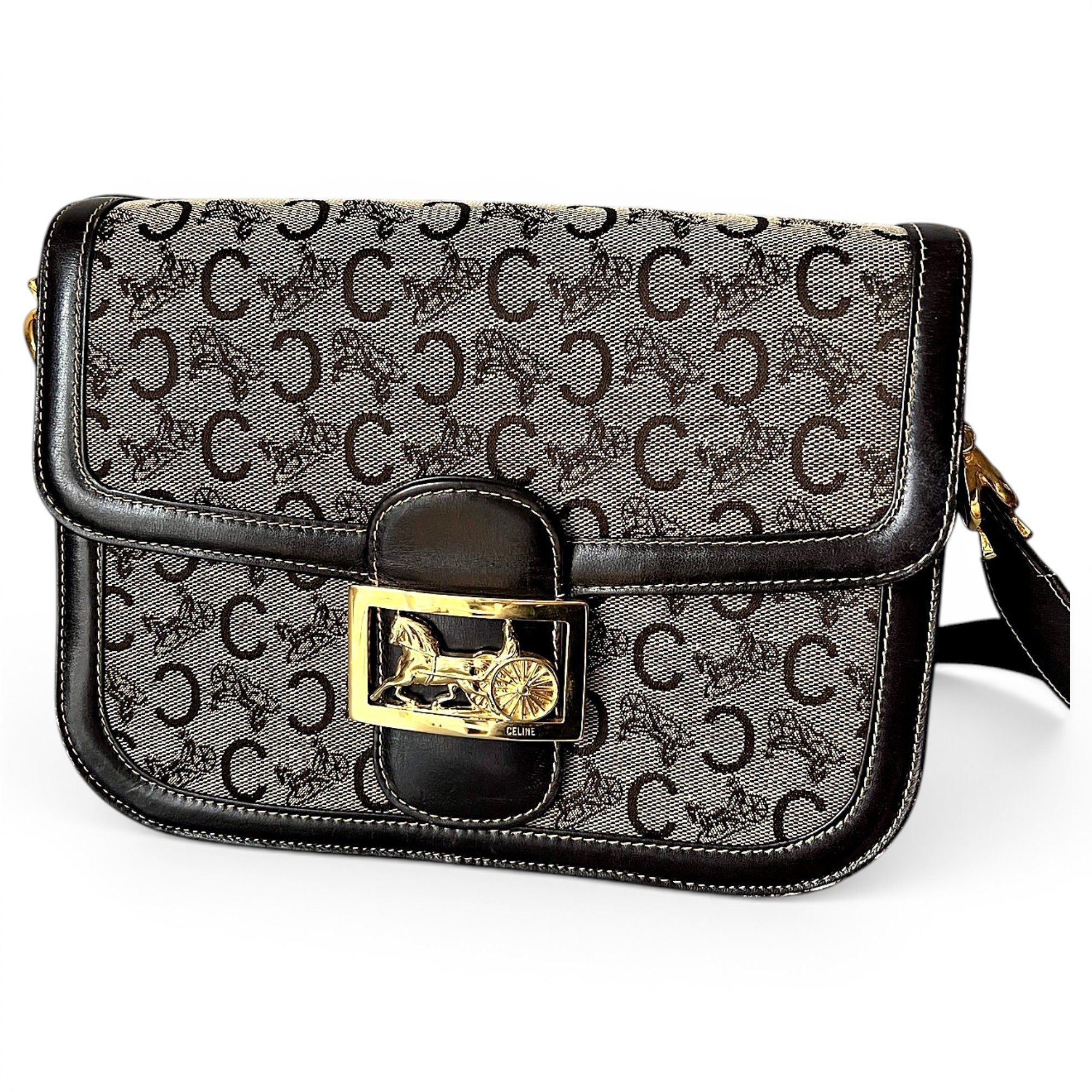 Triomphe leather crossbody bag