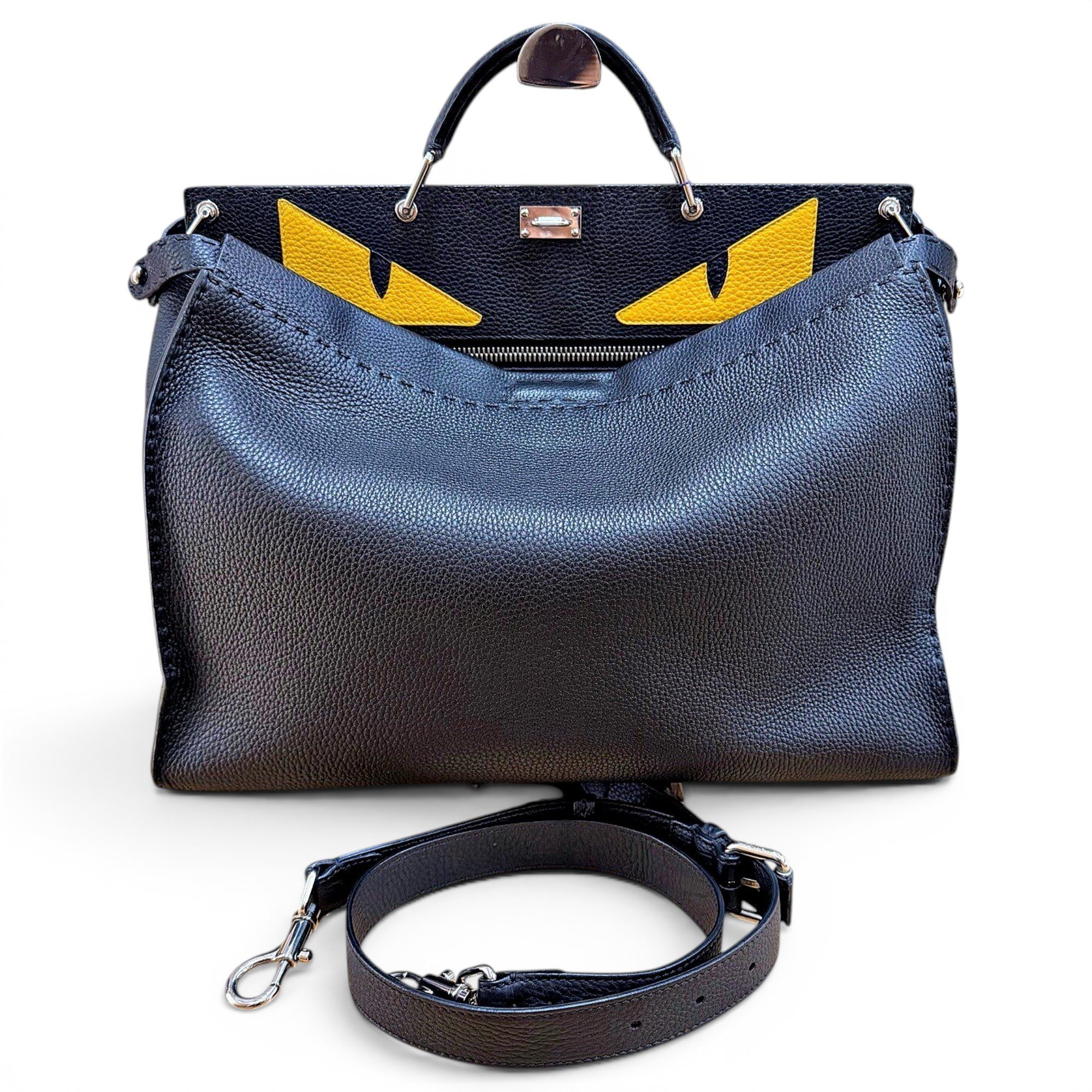 Peekaboo leather handbag