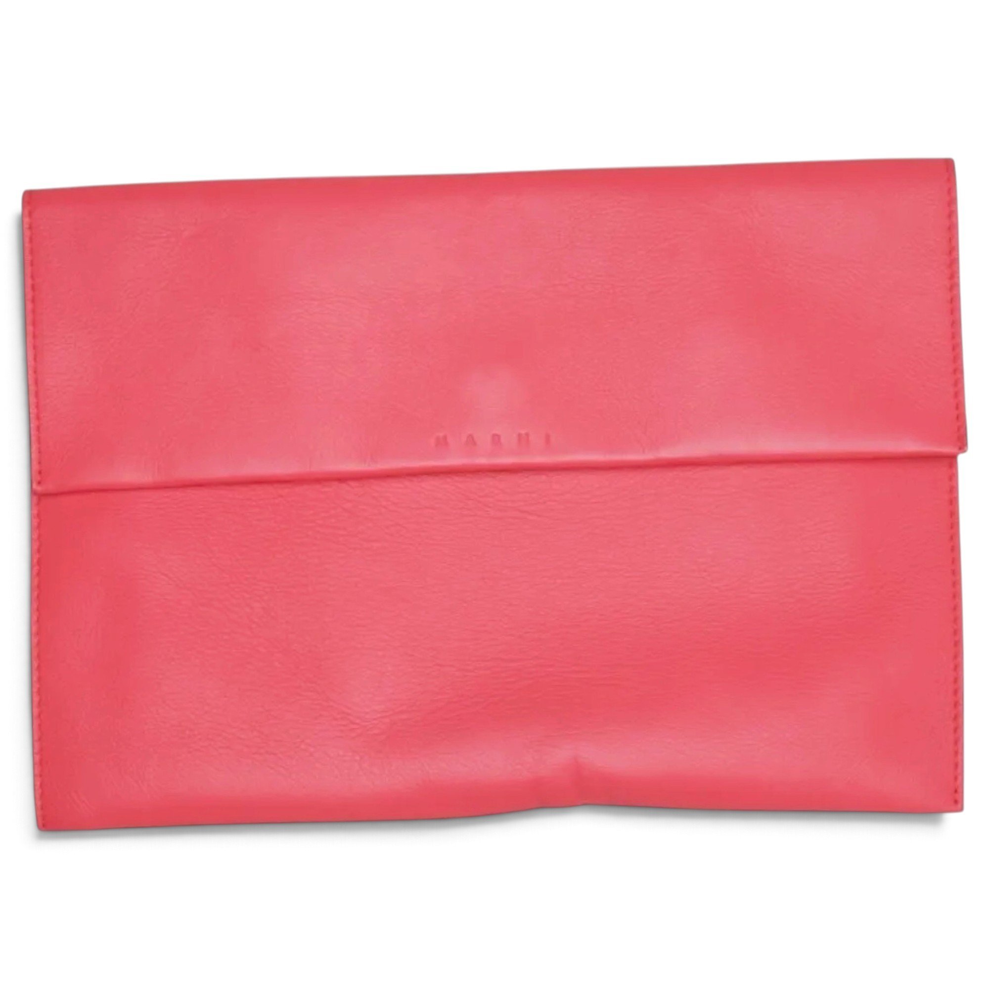 Leather clutch bag