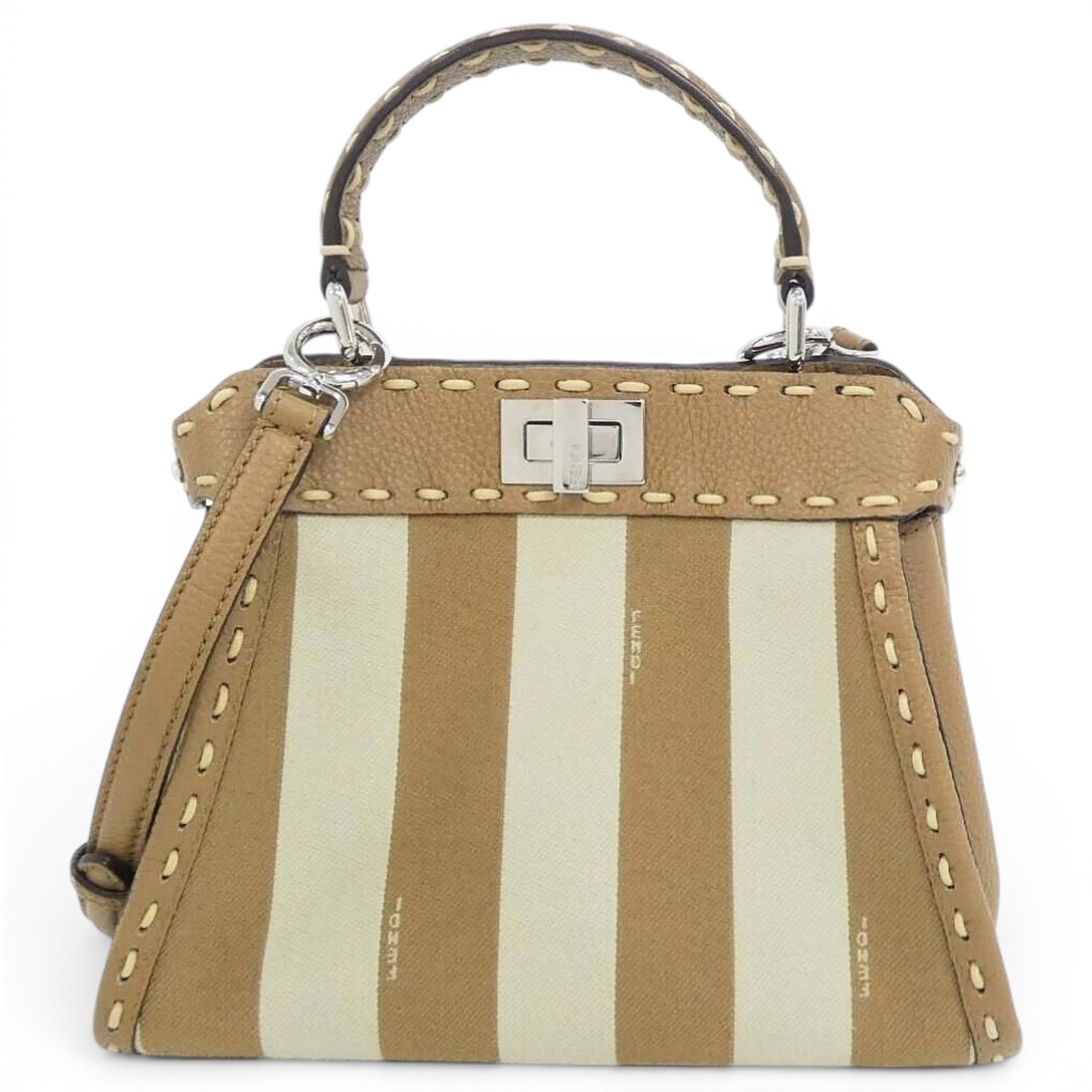 Peekaboo leather handbag