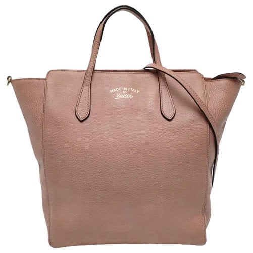 Swing leather handbag