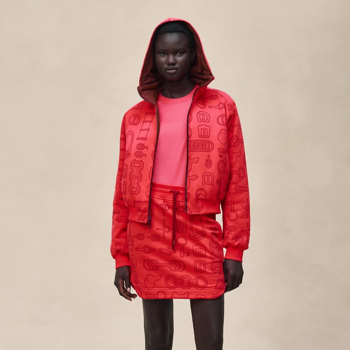 Rose Pivoine "Cahier Du Colporteur" Reversible Jacket