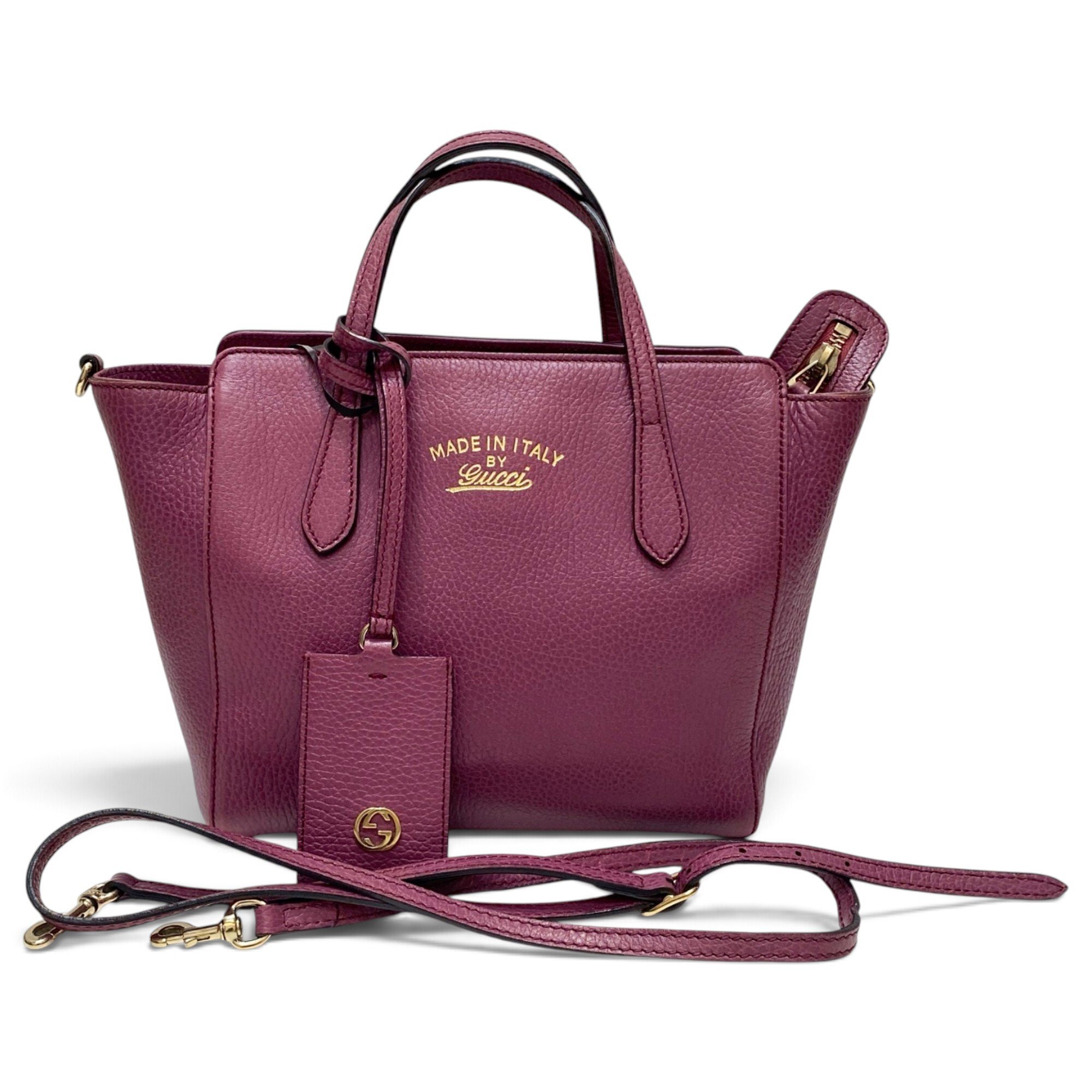 Swing leather tote