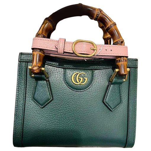 Diana Bamboo leather handbag