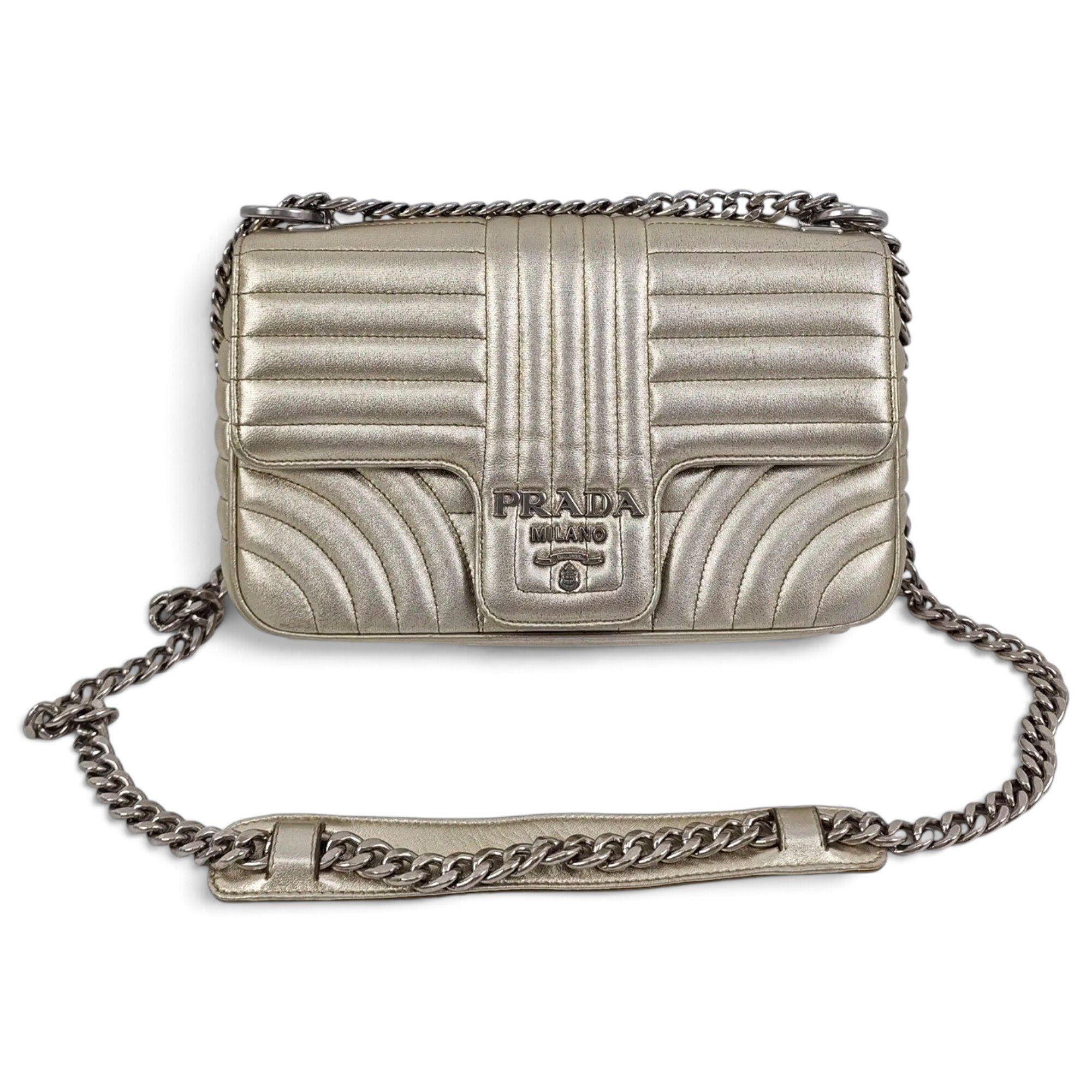 Diagramme leather handbag