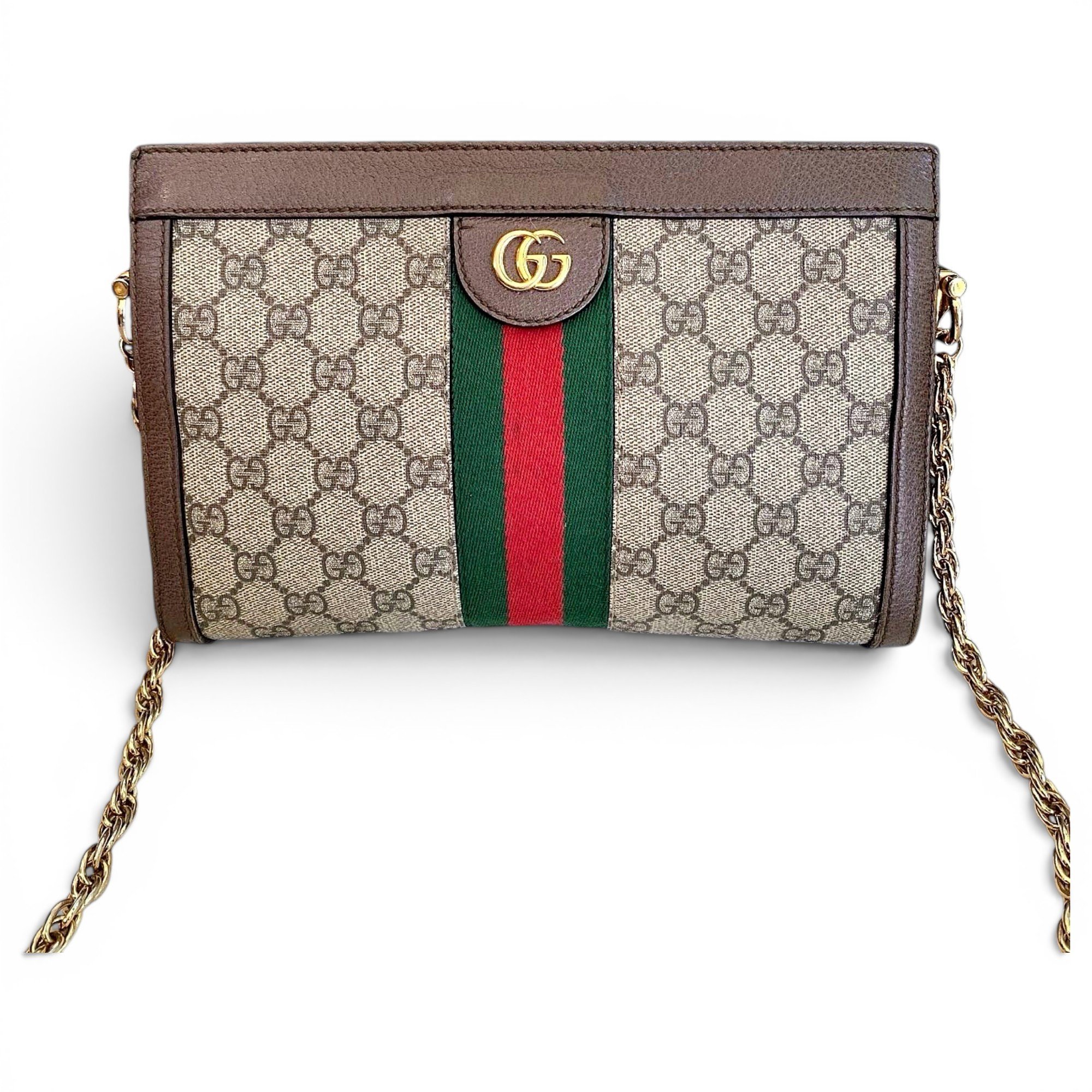 Ophidia Chain leather handbag