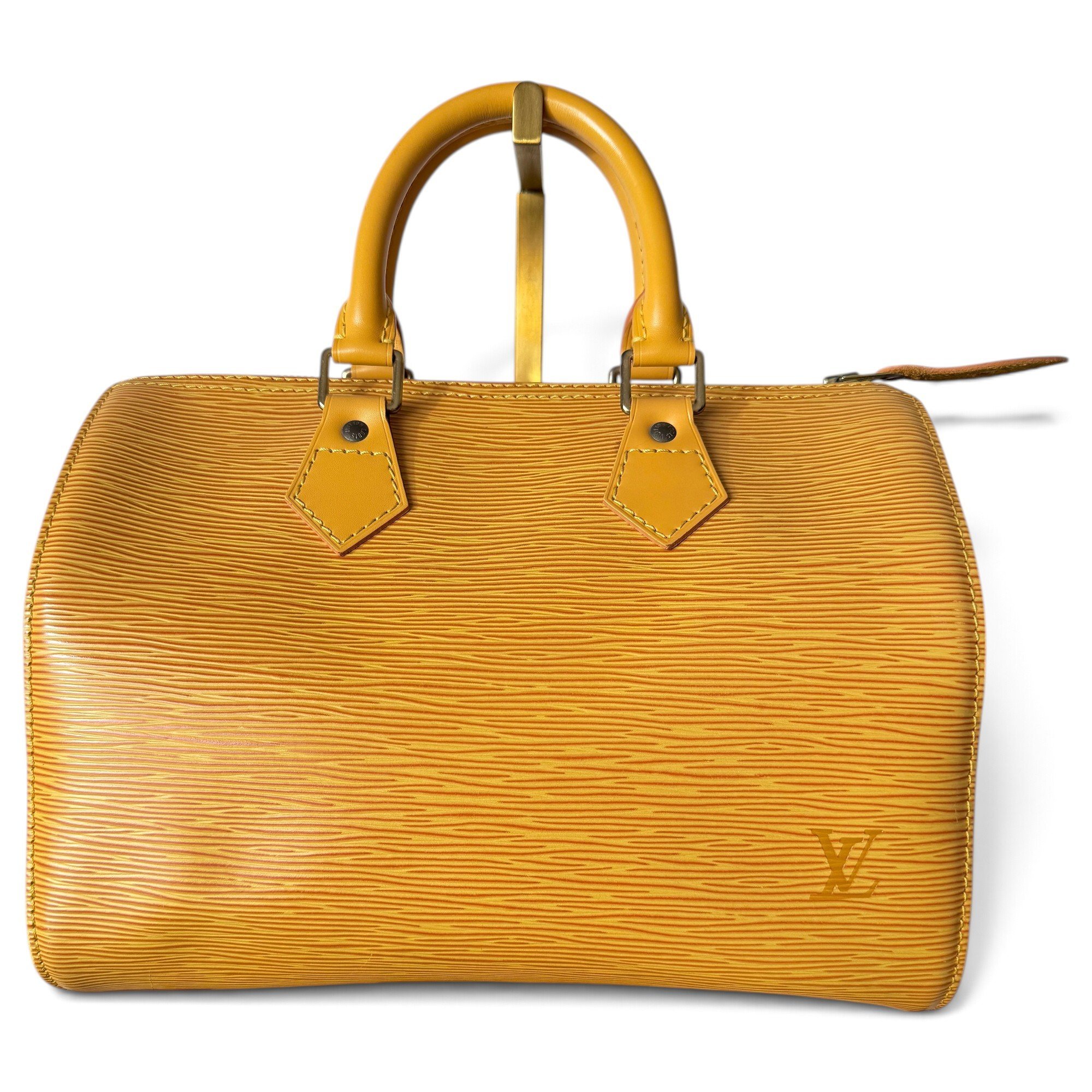 Speedy leather handbag
