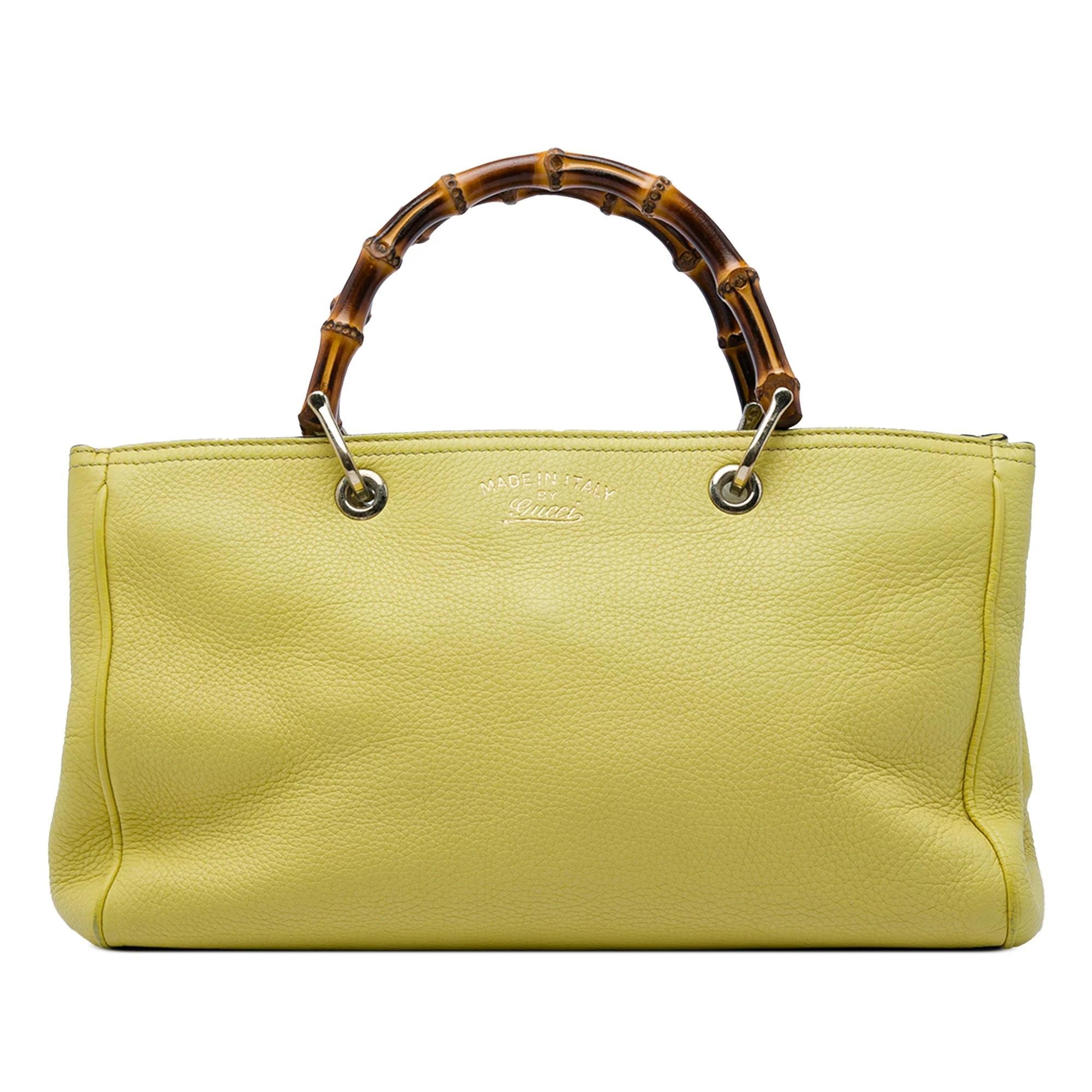 Bamboo leather handbag