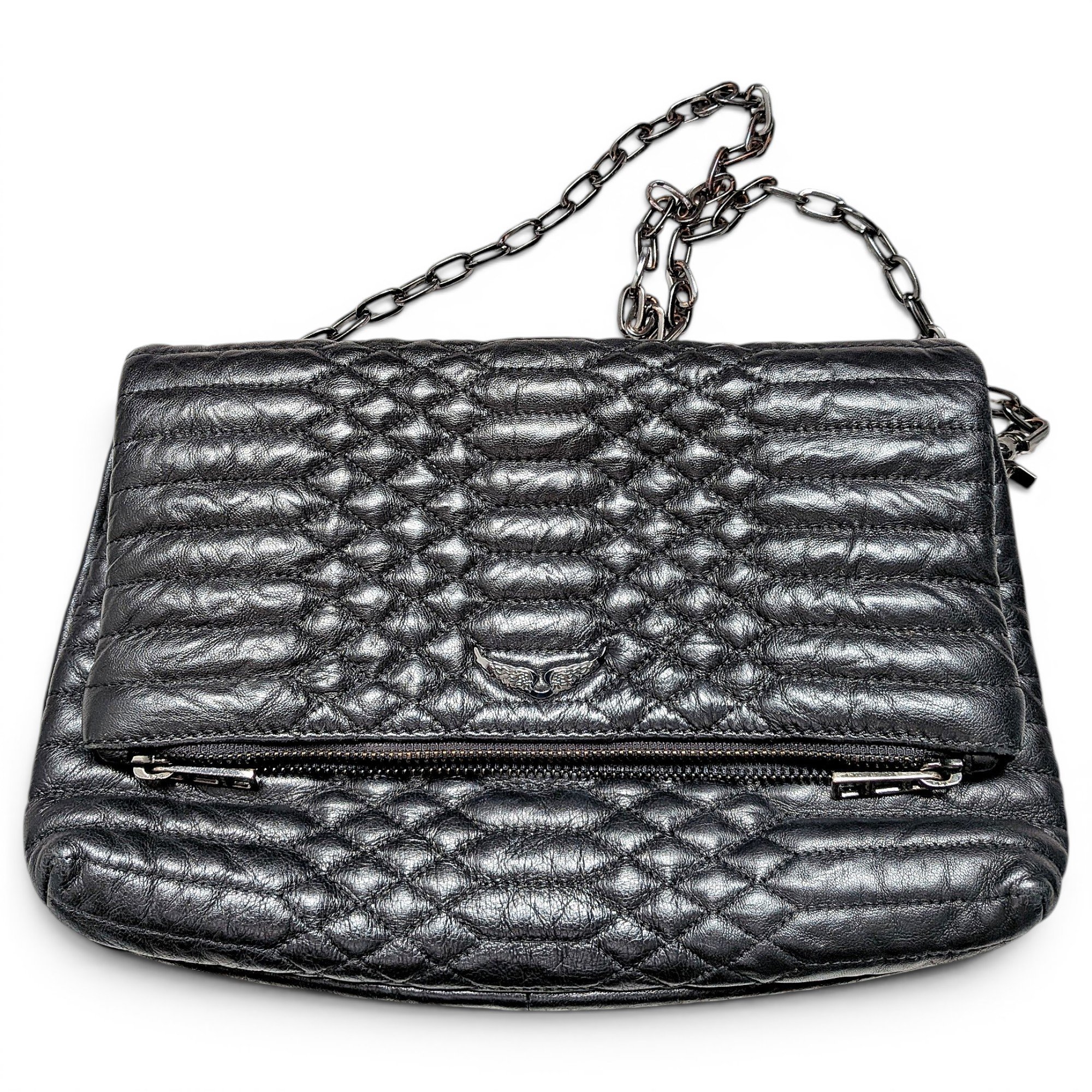 Rock leather crossbody bag