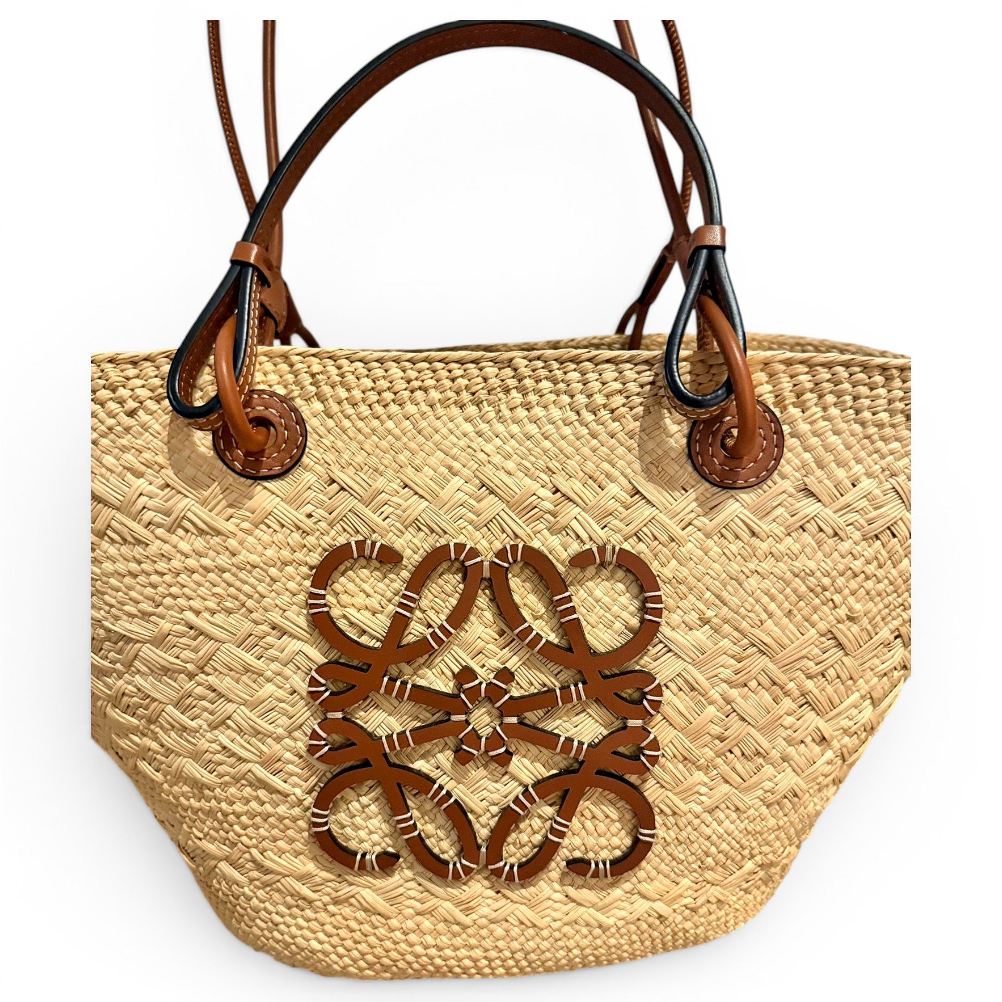 Anagram Basket leather handbag