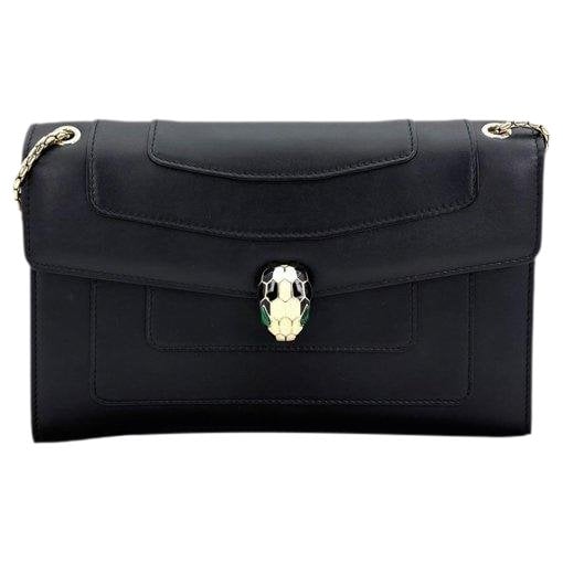 Serpenti leather handbag