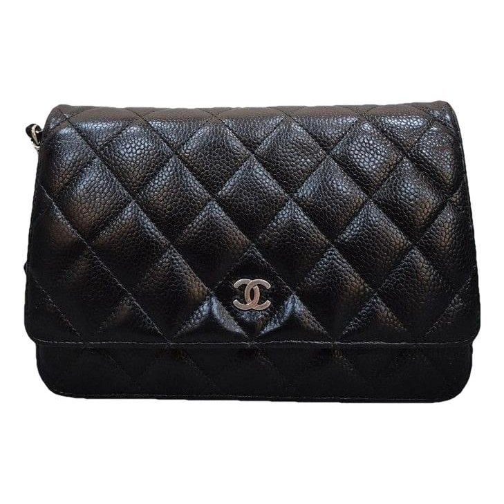 Wallet On Chain leather handbag