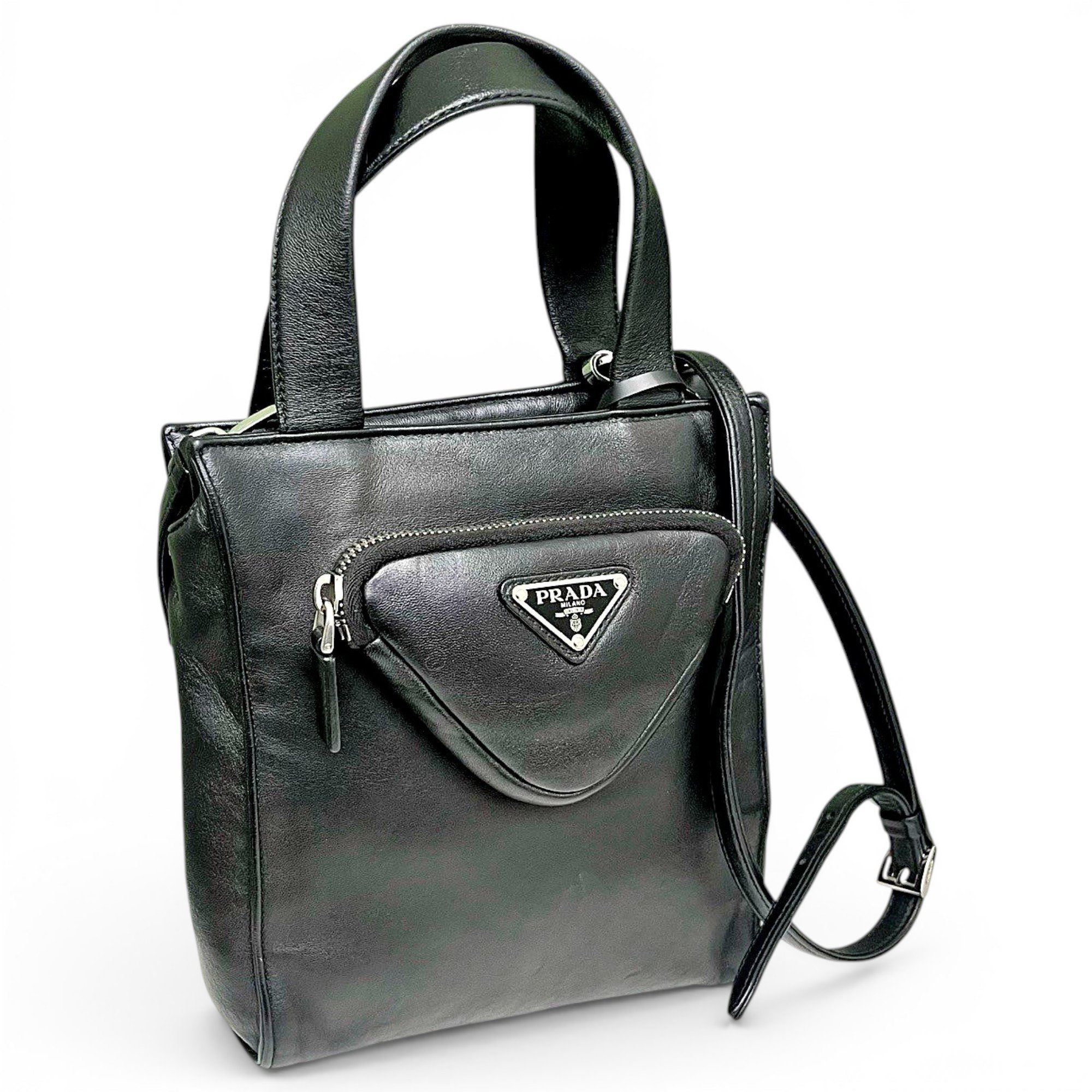 Leather tote