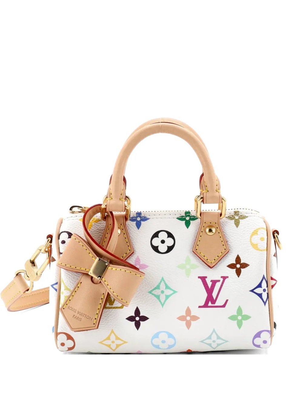 x Takashi Murakami Speedy Bandouliere NM Bag Monogram Multicolor Nano satchel