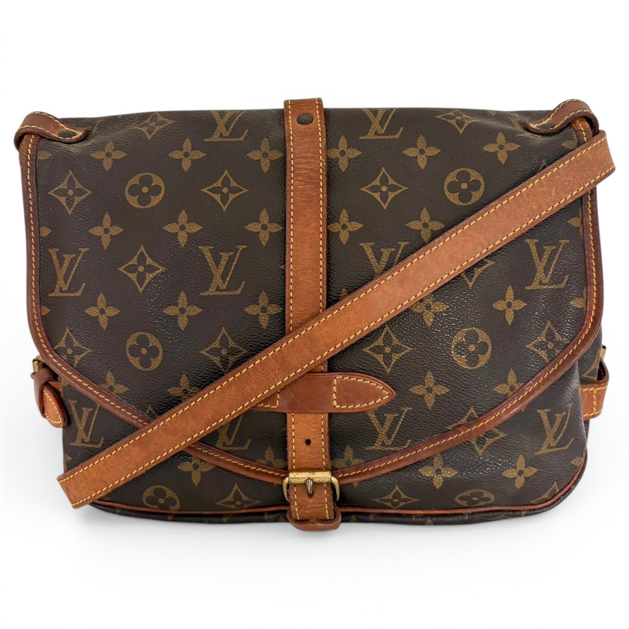 Saumur leather crossbody bag