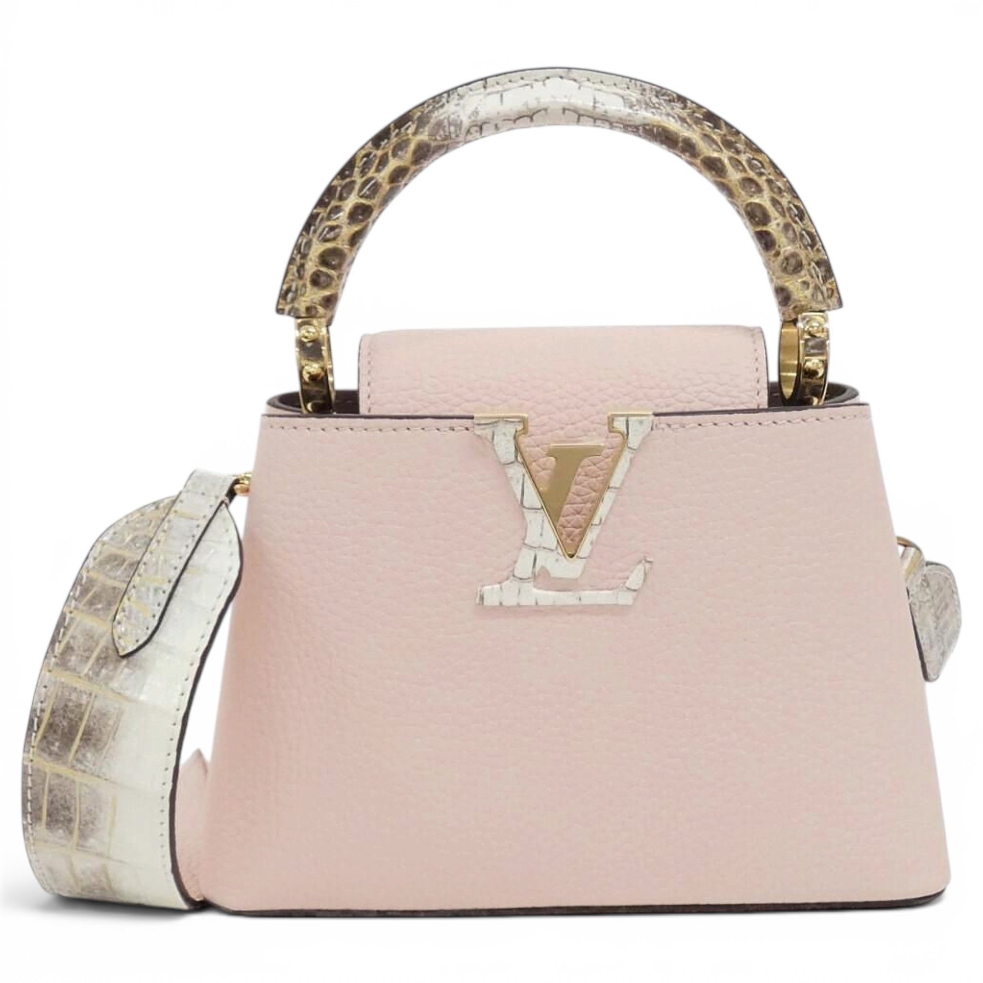 Capucines crocodile handbag