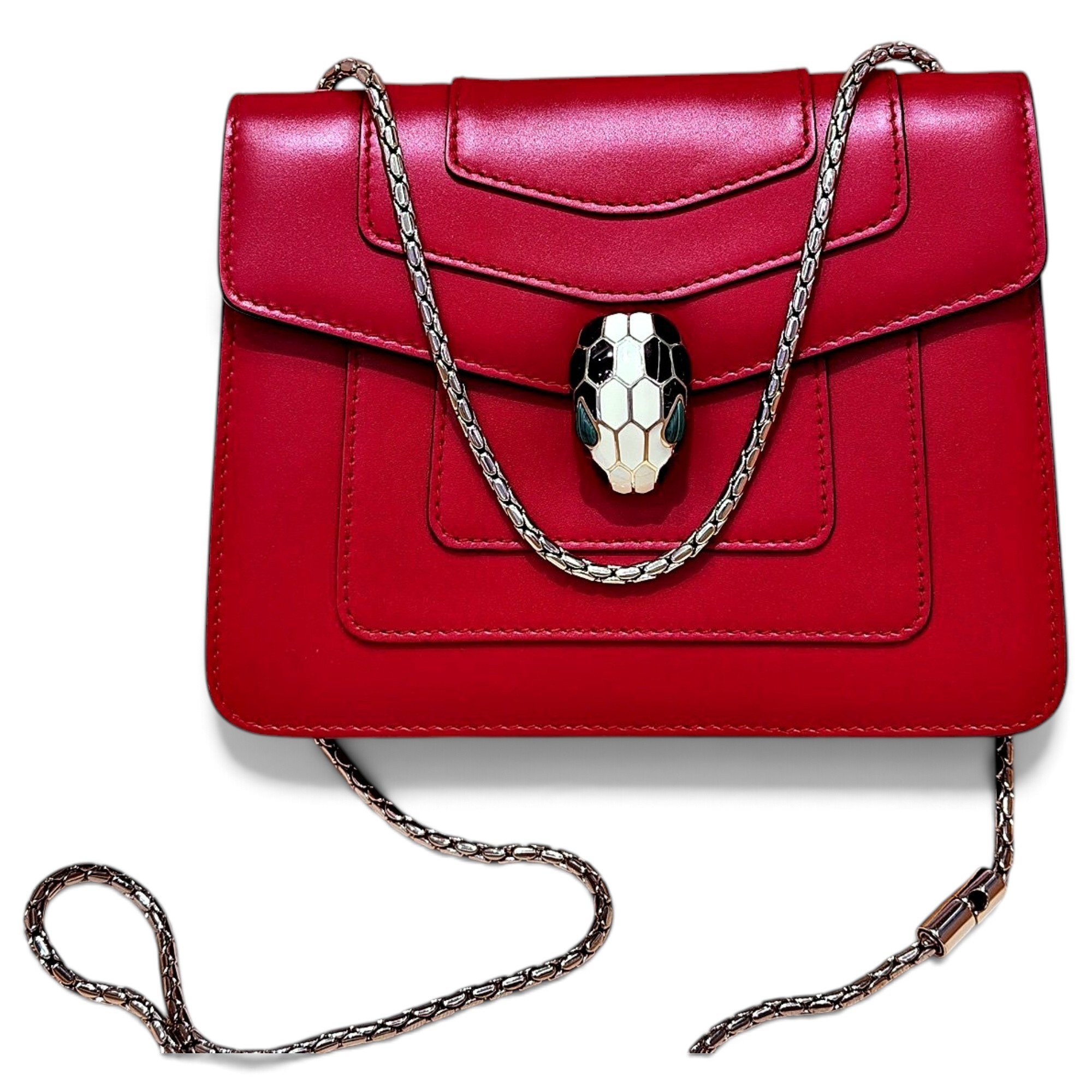 Serpenti leather crossbody bag