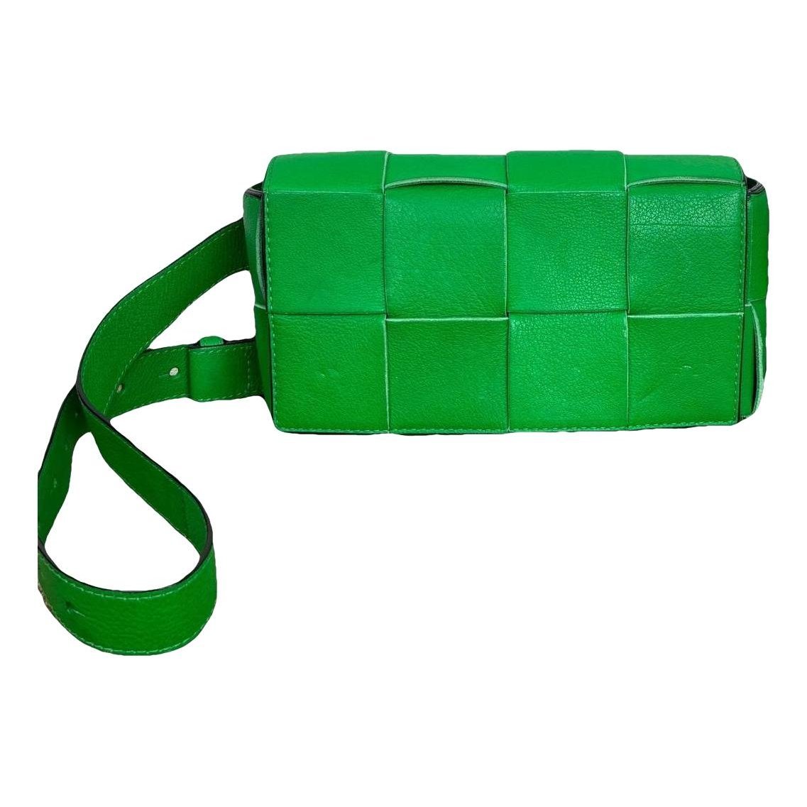 Cassette leather handbag