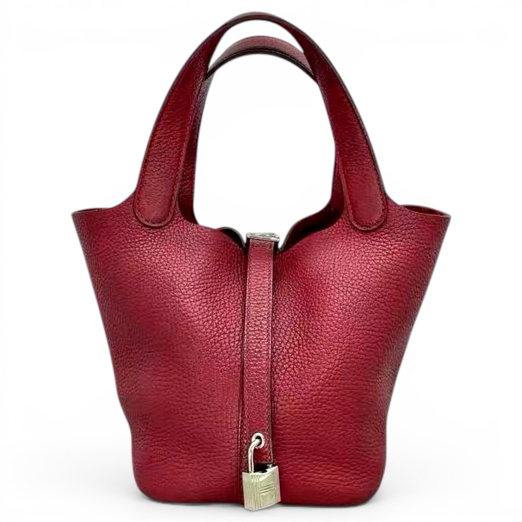Hermes Picotin 18 Handbag Braise Clemence Leather