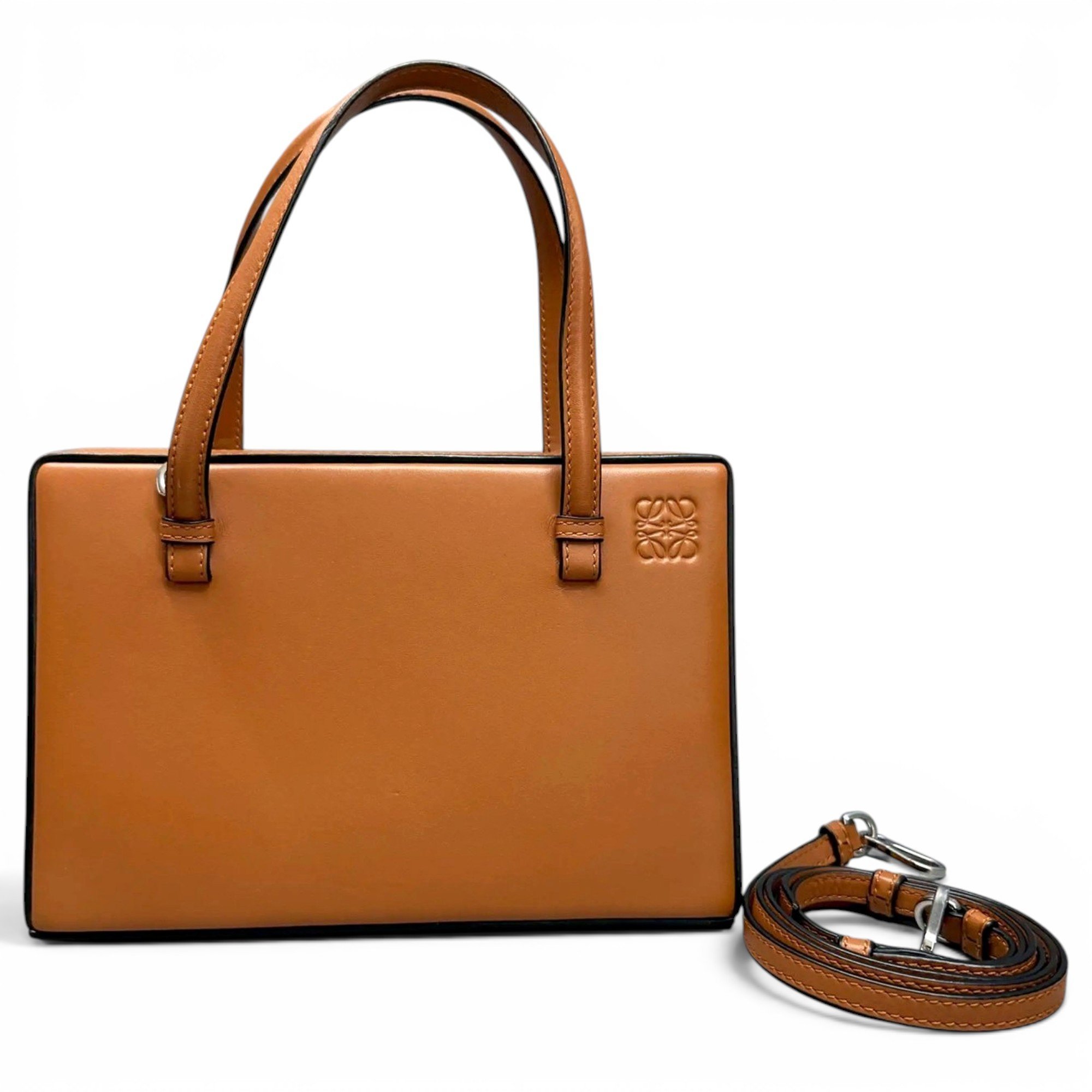 Postal leather handbag