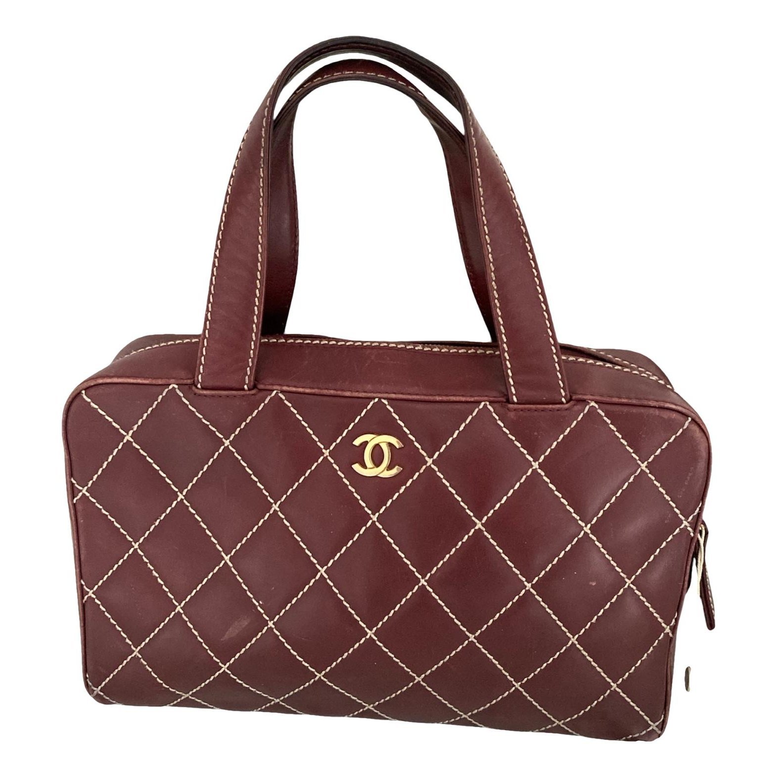 Bowling Bag leather tote