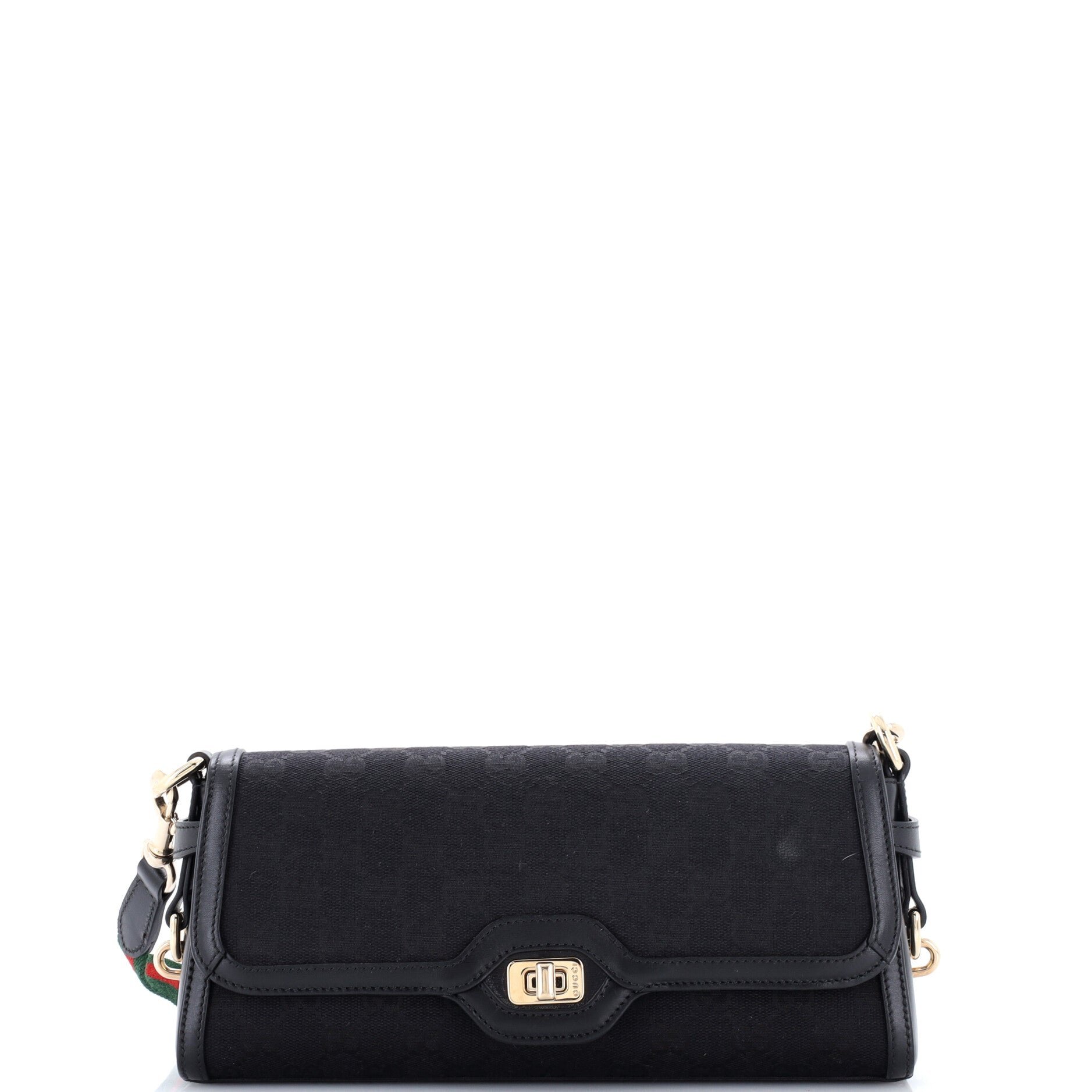 Luce Shoulder Bag GG Canvas with Leather Small