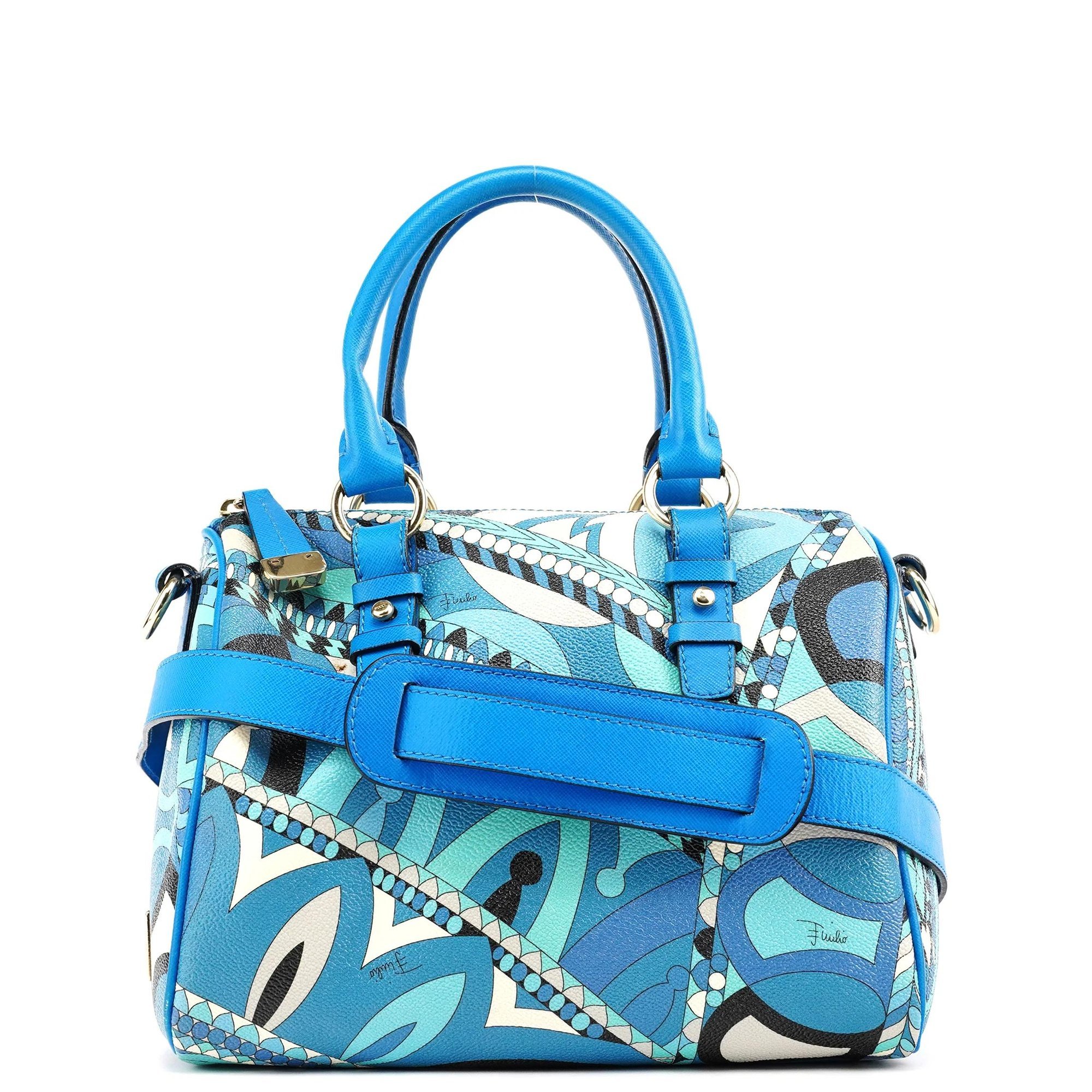 Emilio Pucci Leather bowling bag