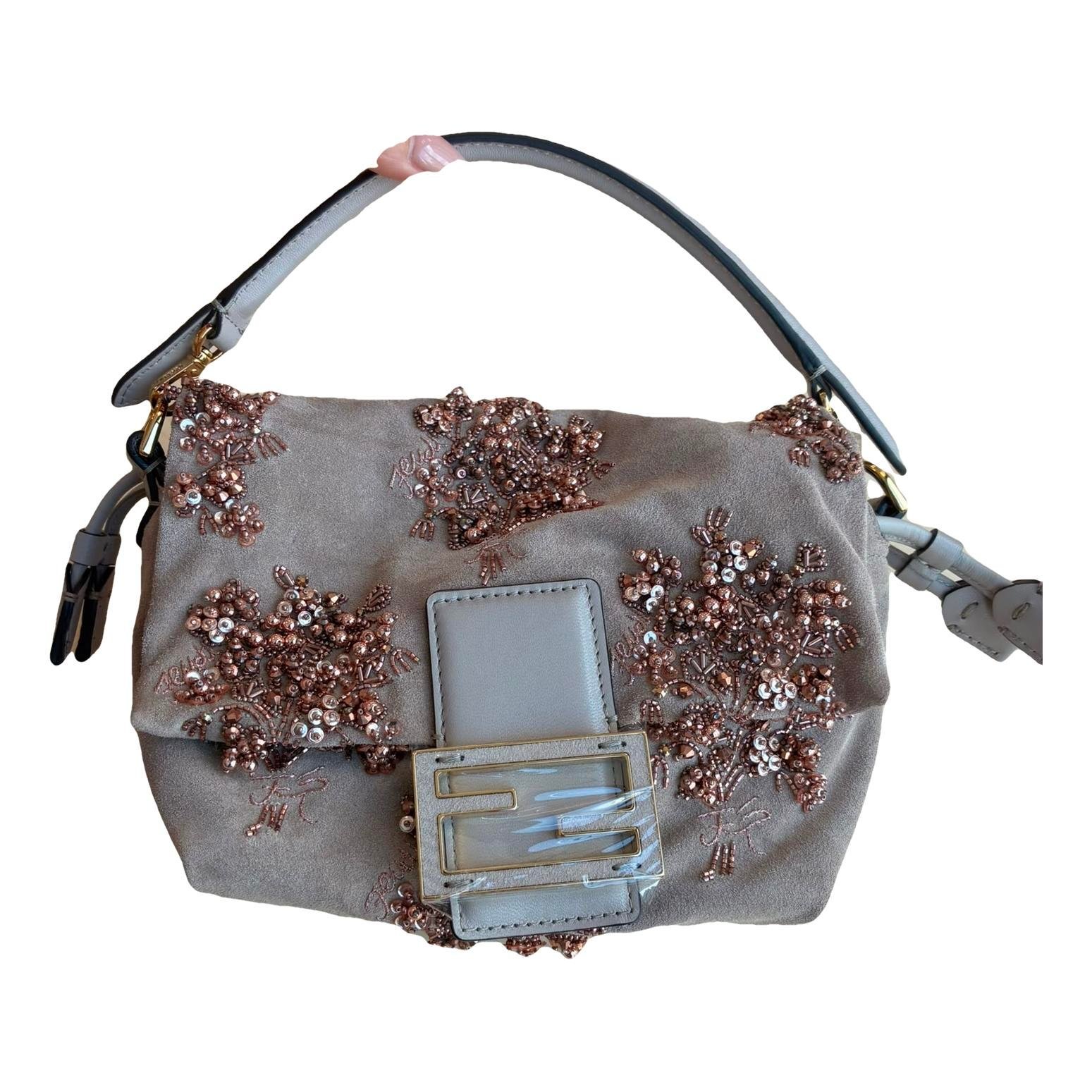 Baguette leather handbag