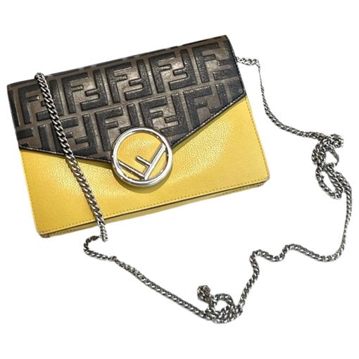 Wallet On Chain leather handbag