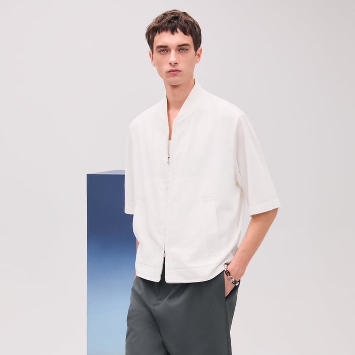 Blanc Short-sleeve Overshirt