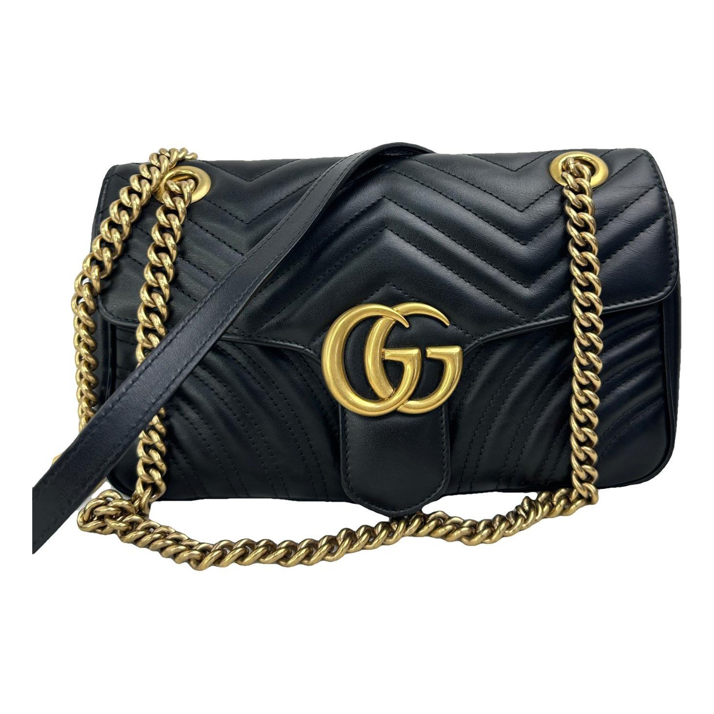 GG Marmont Flap leather handbag