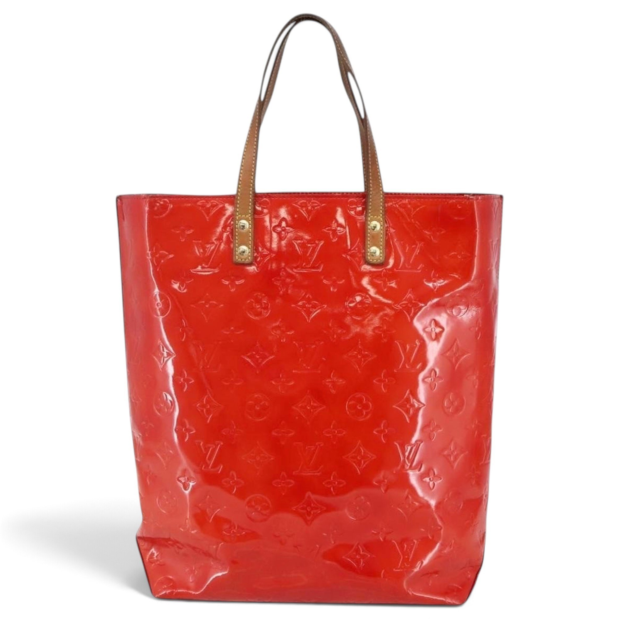 Reade patent leather handbag