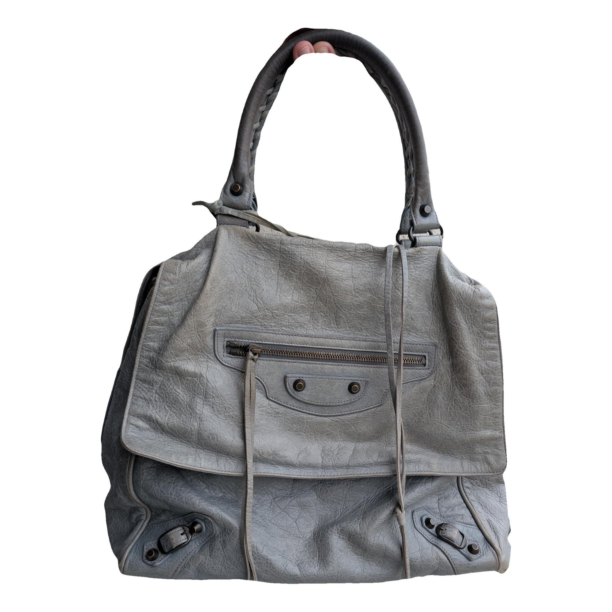 First leather handbag